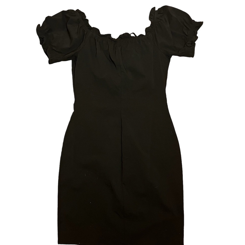 Dark Fairy Core Black Tie Up Mini Dress 🧚🏼‍♀️🖤 - Picture 5 of 8